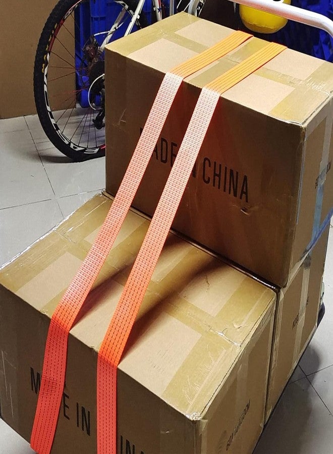 Inditrust أحزمة ربط بسقاطة من إنديترست، طولها 10 أمتار، وسعة تحميلها 1500 كجم، شديدة التحمل مع مشبك قفل كامة مبطن. - Image 5